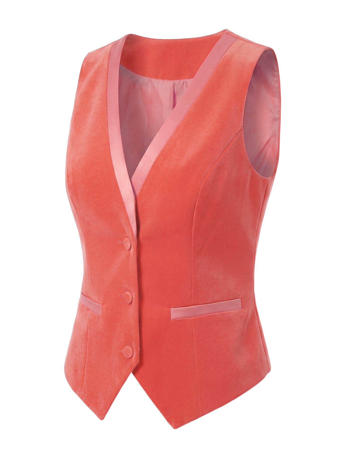 Women's Retro Sleeveless Steampunk Blazer Dressy Vest Velvet Suit Waistcoat (Available in Plus Size)