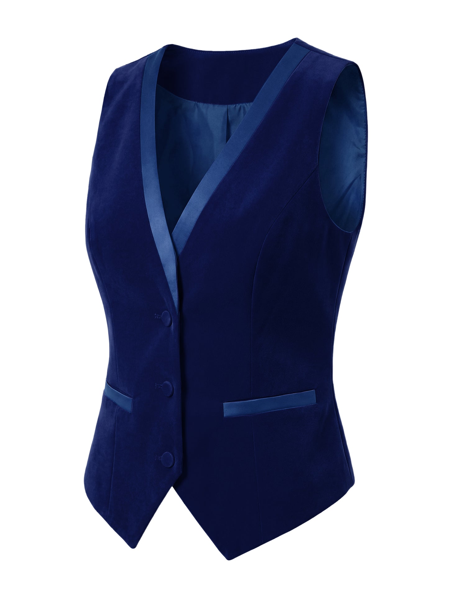 Women's Retro Sleeveless Steampunk Blazer Dressy Vest Velvet Suit Waistcoat (Available in Plus Size)