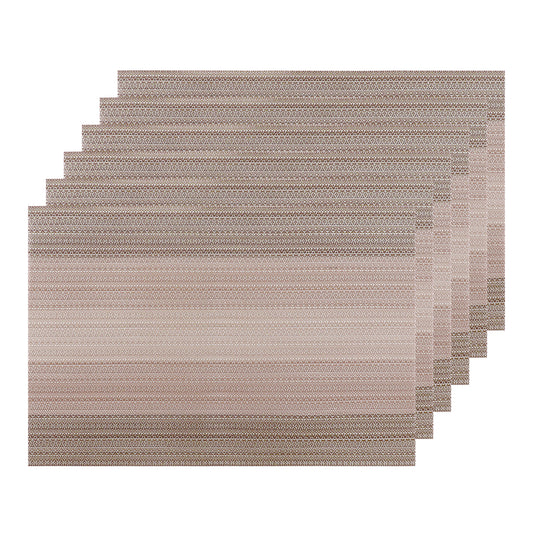 Placemats Set of 6 Washable Vinyl for Dining Table PVC Weave Table Mats 18*12in