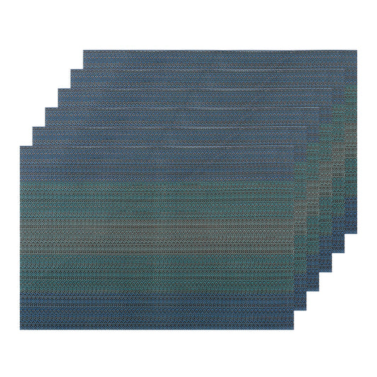 Placemats Set of 6 Washable Vinyl for Dining Table PVC Weave Table Mats 18*12in