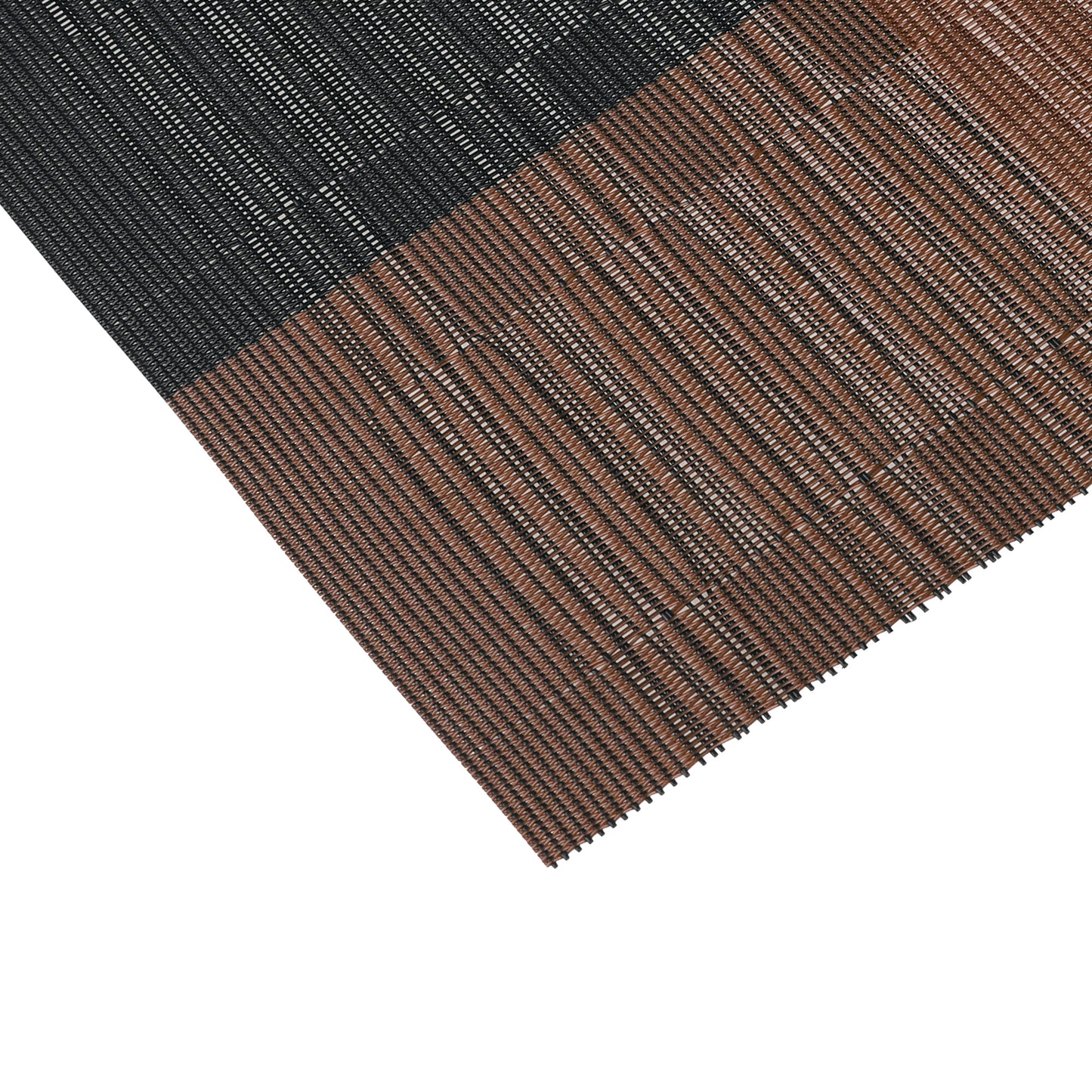 Placemats Set of 6, Heat-Resistant Woven, Non-Slip Washable PVC, Easy to Clean 18*12in