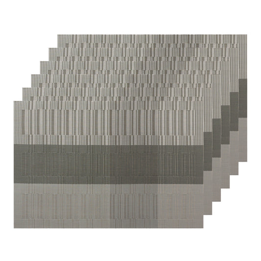 Juego de 6 manteles individuales de PVC resistentes al calor, lavables y antideslizantes, fáciles de limpiar, 45,7 x 30,5 cm