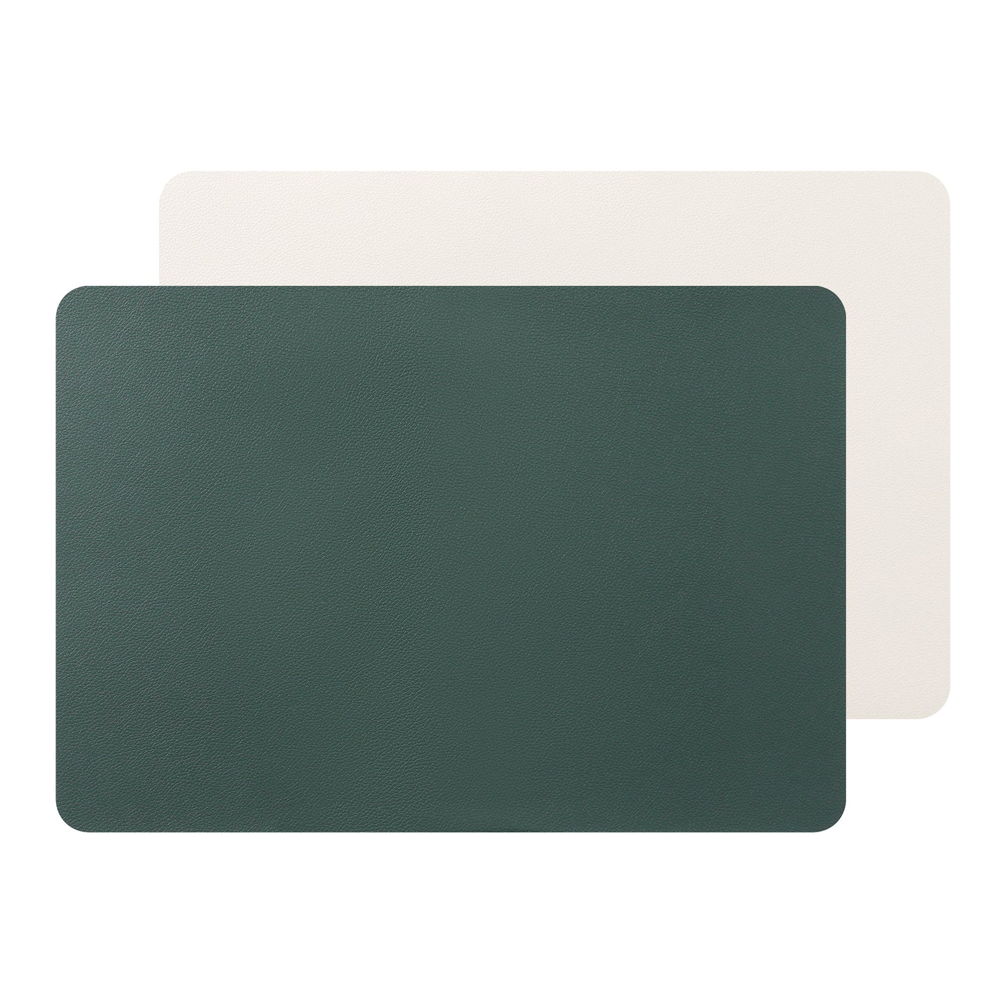 Placemats Set of 2 Faux Leather Heat Resistant Wipeable 17*12in