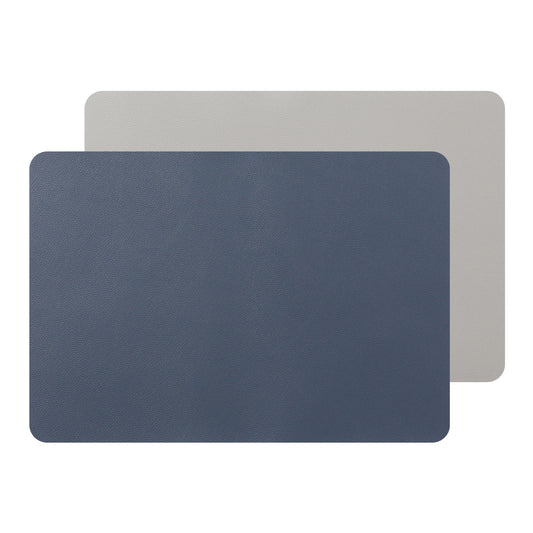Placemats Set of 2 Faux Leather Heat Resistant Wipeable 17*12in
