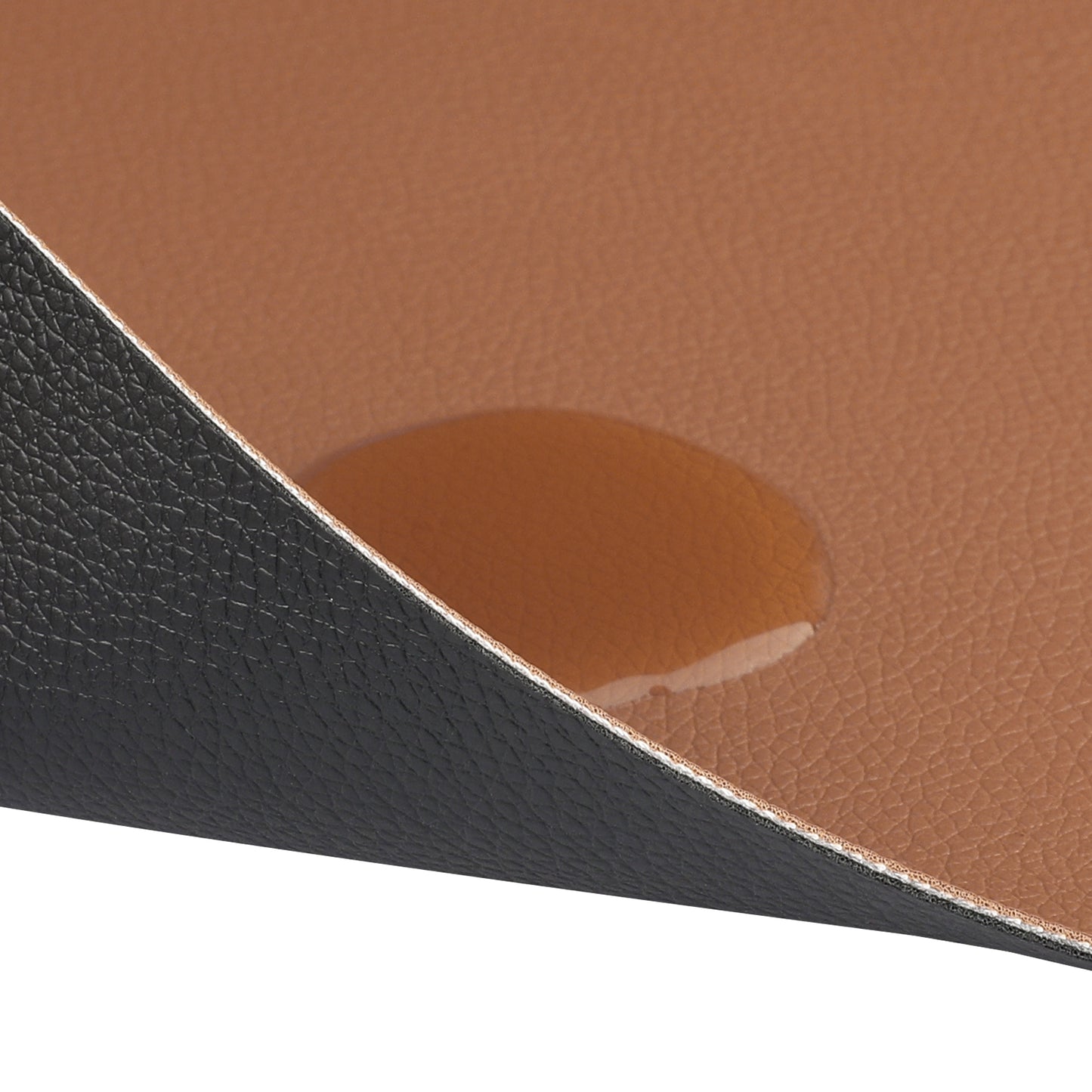 Placemats Set of 2 Faux Leather Heat Resistant Wipeable 17*12in