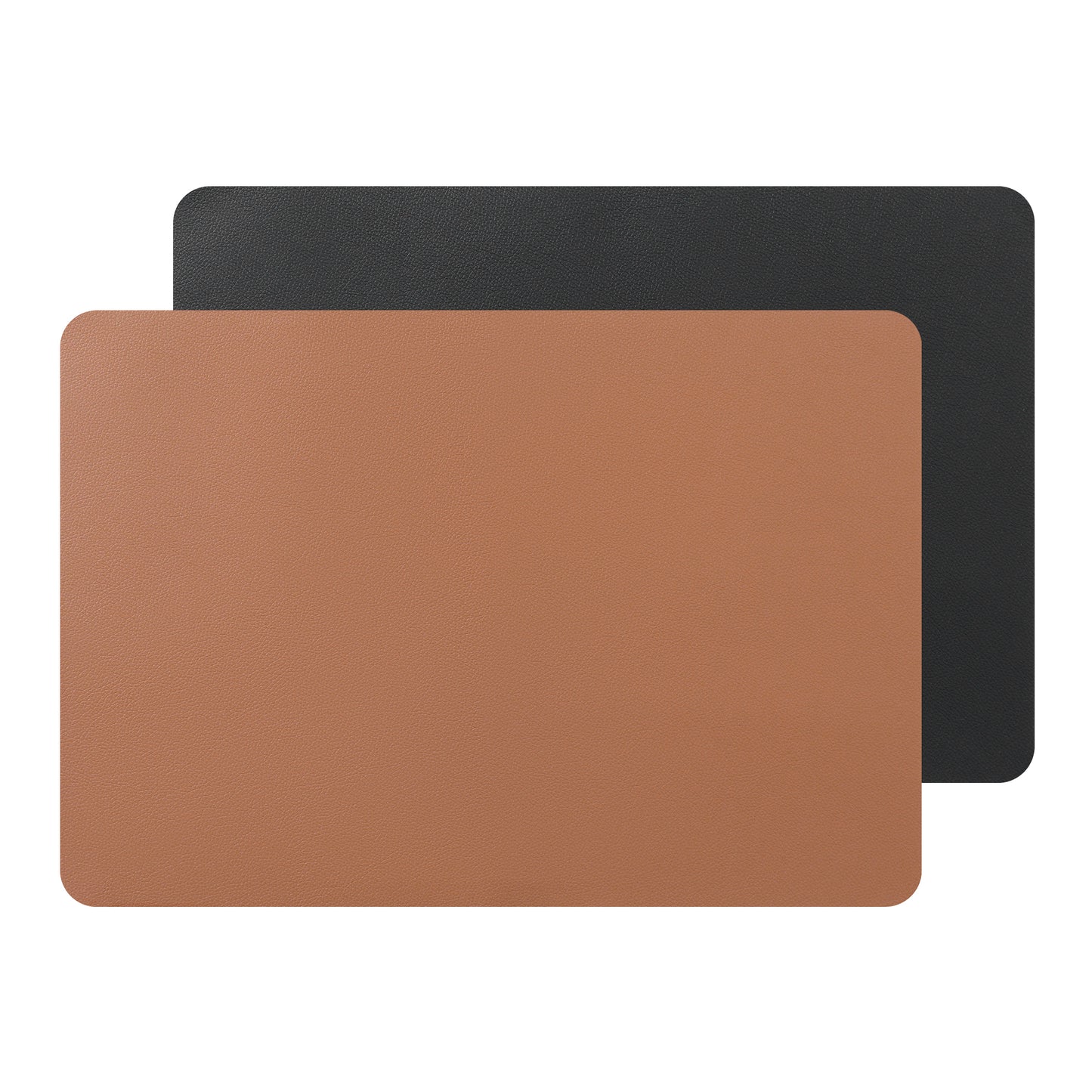 Placemats Set of 2 Faux Leather Heat Resistant Wipeable 17*12in