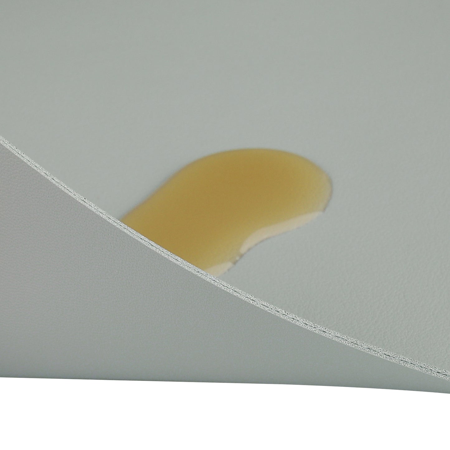 Round Table Placemats, Set of 6 Wedge Faux Leather Heat Resistant 20*12in