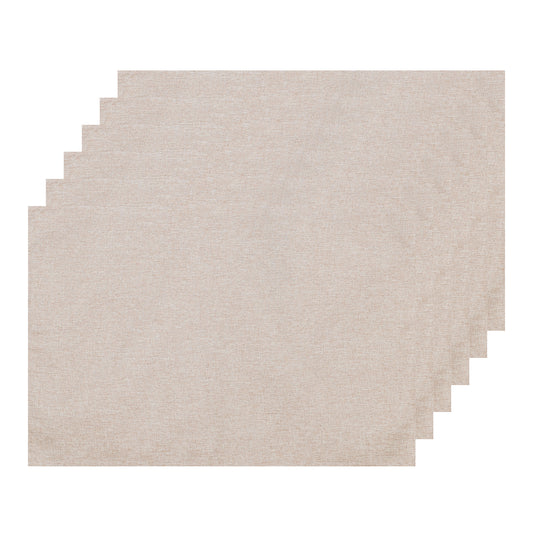 Placemats Set of 6, Heat Resistant Place Mats, Imitation Linen Place Mat 19*13in