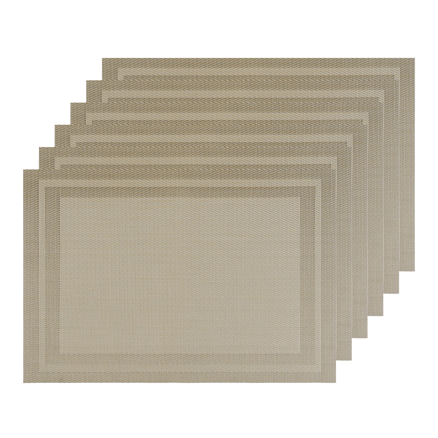Set of 6 Heat-resistant Washable Modern PVC Placemats for Kitchen Dining Room 18*12in