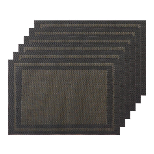 Set of 6 Heat-resistant Washable Modern PVC Placemats for Kitchen Dining Room 18*12in