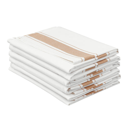 6 Pack Cloth Napkins, Striped Polyester Dinner Napkins, Machine Washable Napkins 20*20in