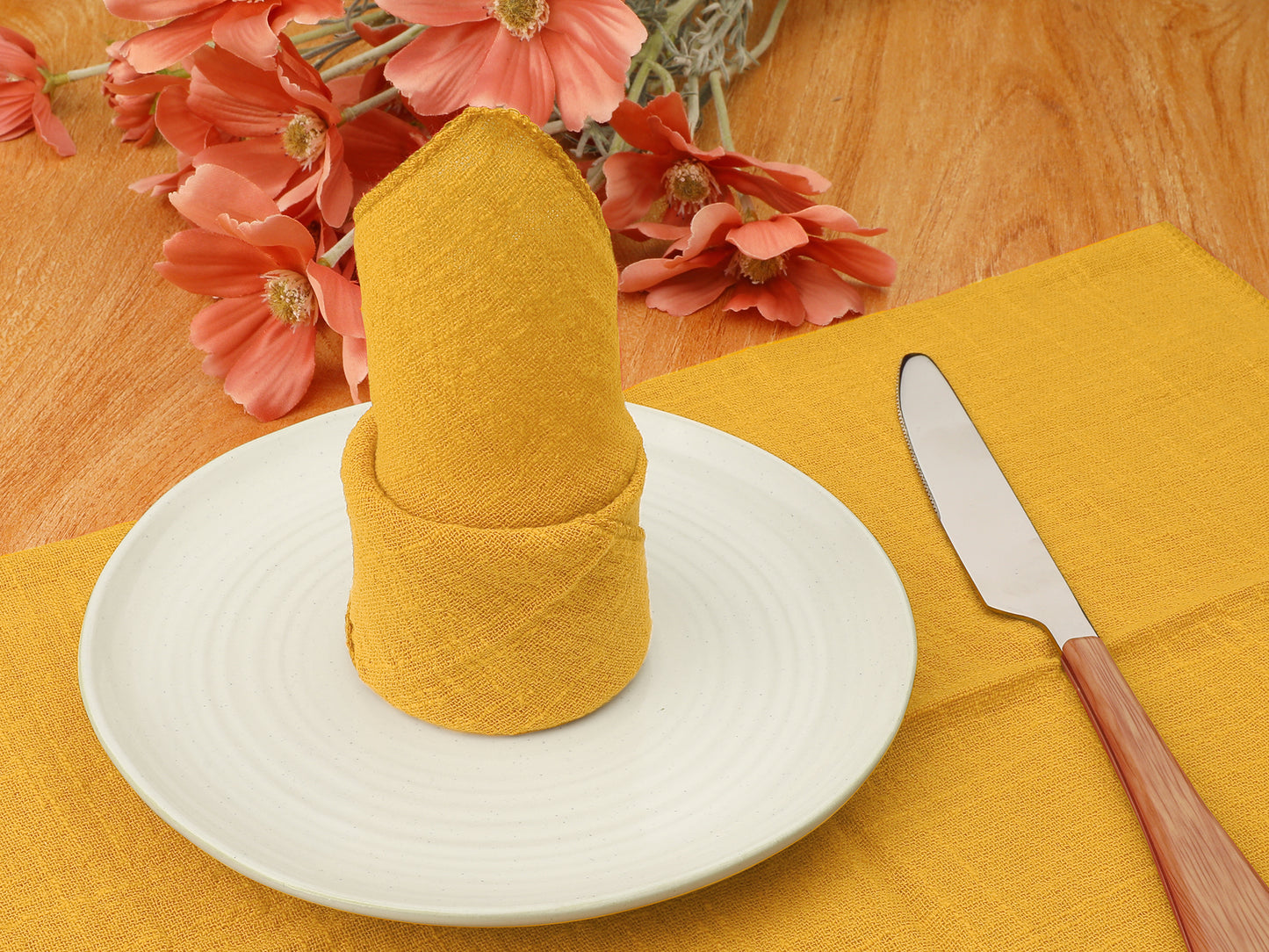 12 Pack Gauze Cloth Napkins Soft Cotton Weddings Decorative Parties 17*17in