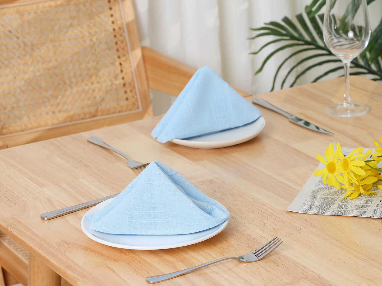 12 Pack Gauze Cloth Napkins Soft Cotton Weddings Decorative Parties 17*17in