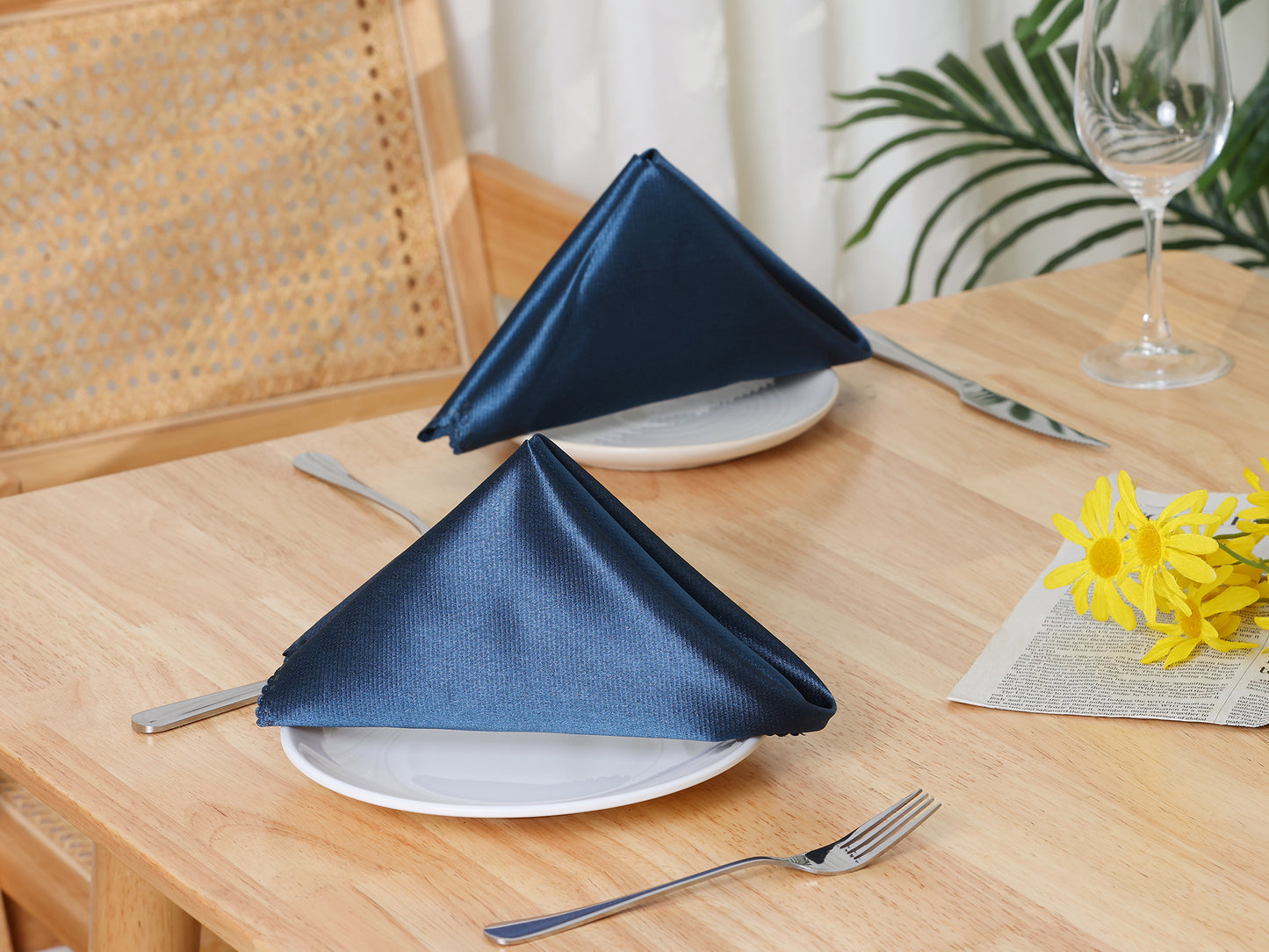 6 Pack Satin Napkins, Great Napkins for Dinner Birthday Party 20*20in