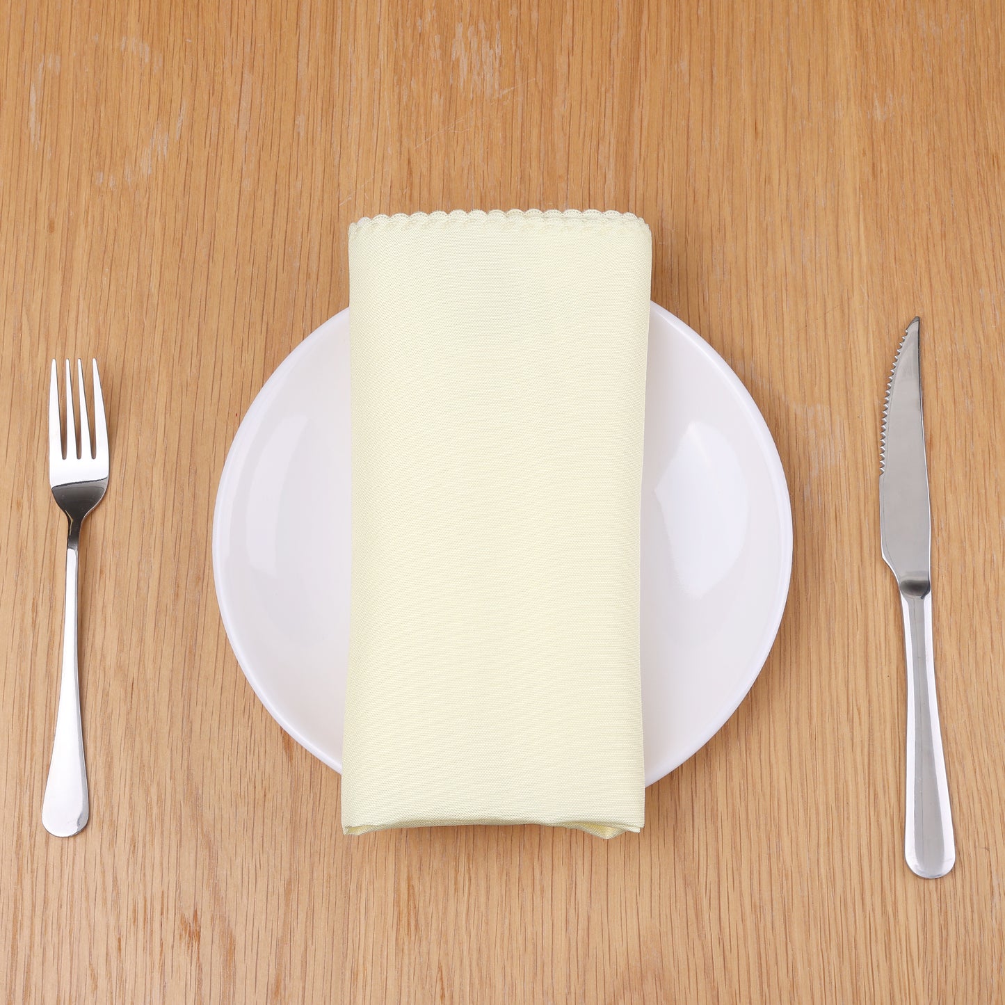 6 Pack Solid Washable Fabric Napkins, Polyester Cloth Napkins, Perfect for Weddings 19*19in