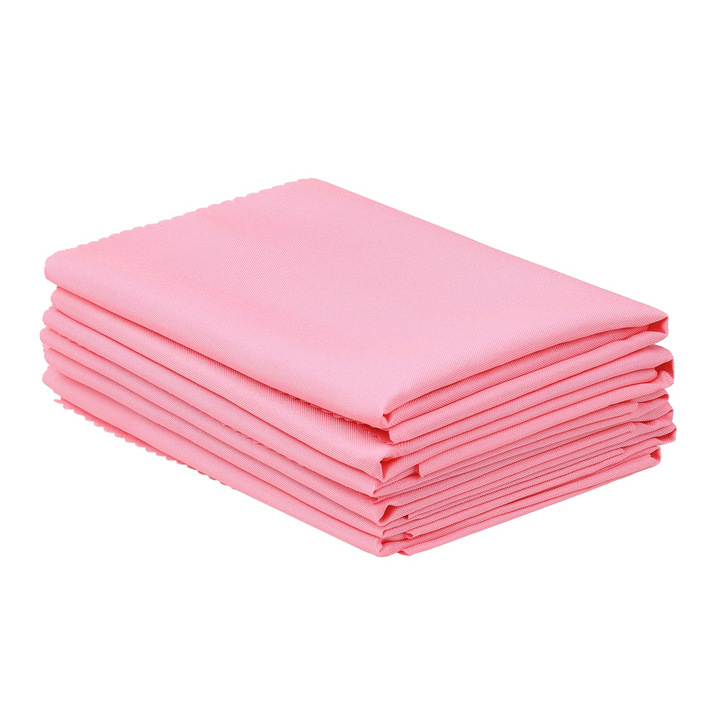 6 Pack Solid Washable Fabric Napkins, Polyester Cloth Napkins, Perfect for Weddings 19*19in