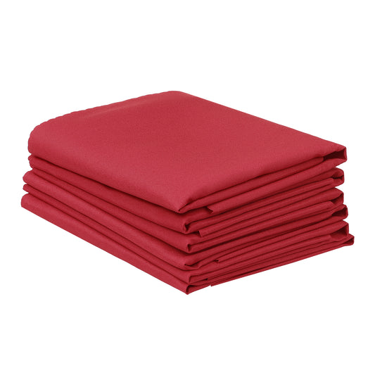 6 Pack Solid Washable Fabric Napkins, Polyester Cloth Napkins, Perfect for Weddings 19*19in