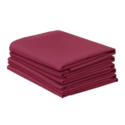 6 Pack Solid Washable Fabric Napkins, Polyester Cloth Napkins, Perfect for Weddings 19*19in