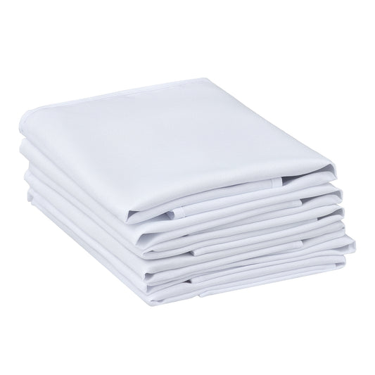 6 Pack Polyester Napkins, Good Choice of Napkins for Wedding Restaurant Cocktail Party 18*18in