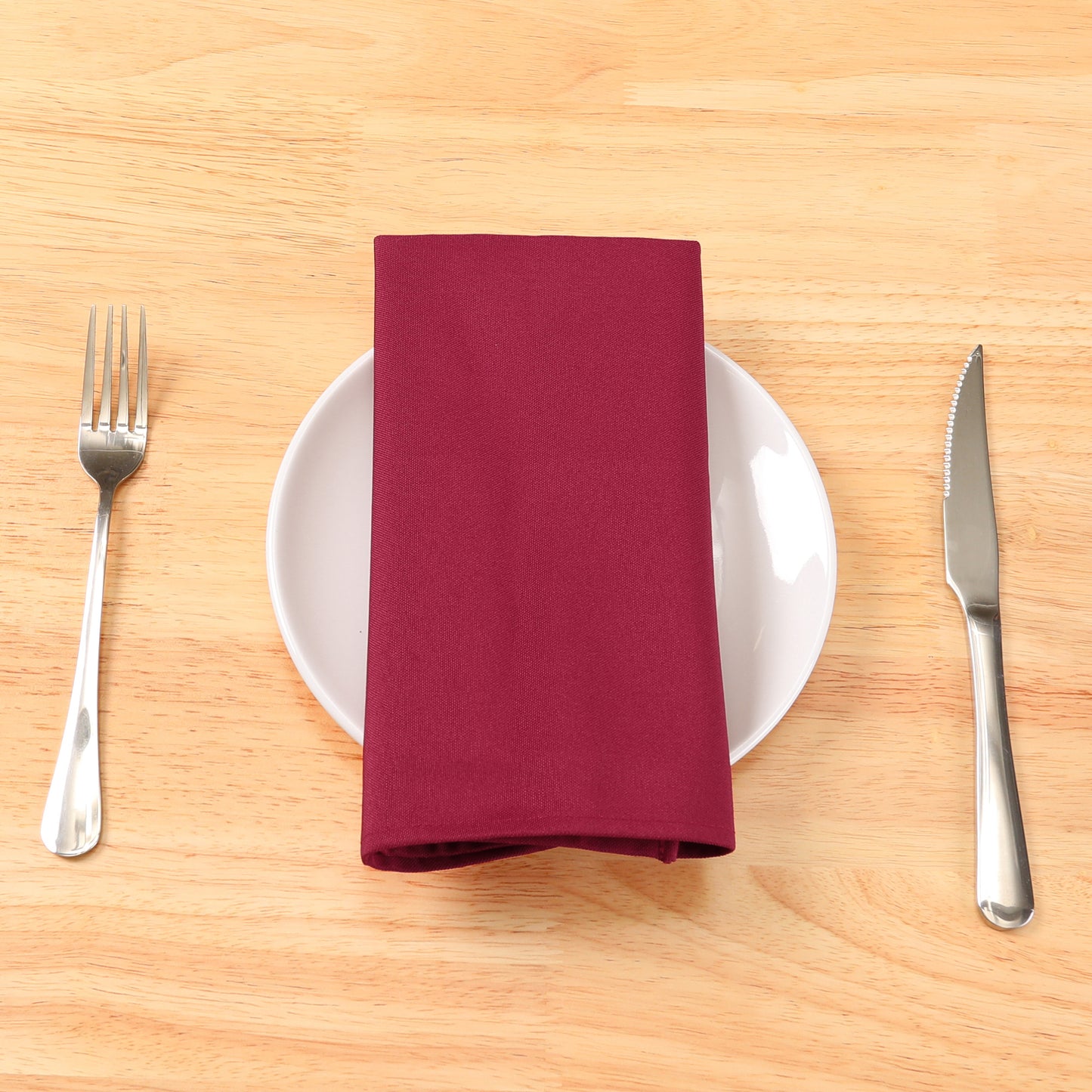 6 Pack Polyester Napkins, Good Choice of Napkins for Wedding Restaurant Cocktail Party 18*18in