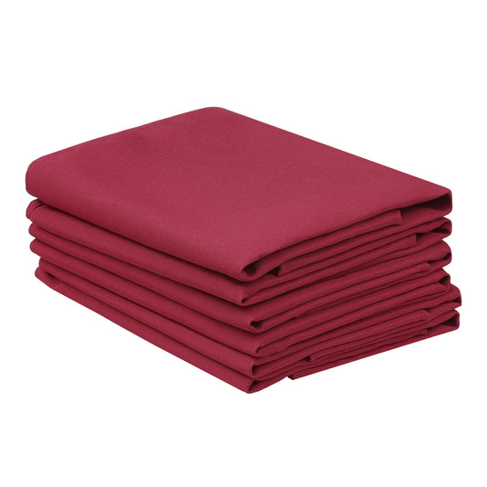 6 Pack Polyester Napkins, Good Choice of Napkins for Wedding Restaurant Cocktail Party 18*18in