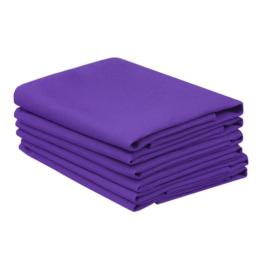 6 Pack Polyester Napkins, Good Choice of Napkins for Wedding Restaurant Cocktail Party 18*18in