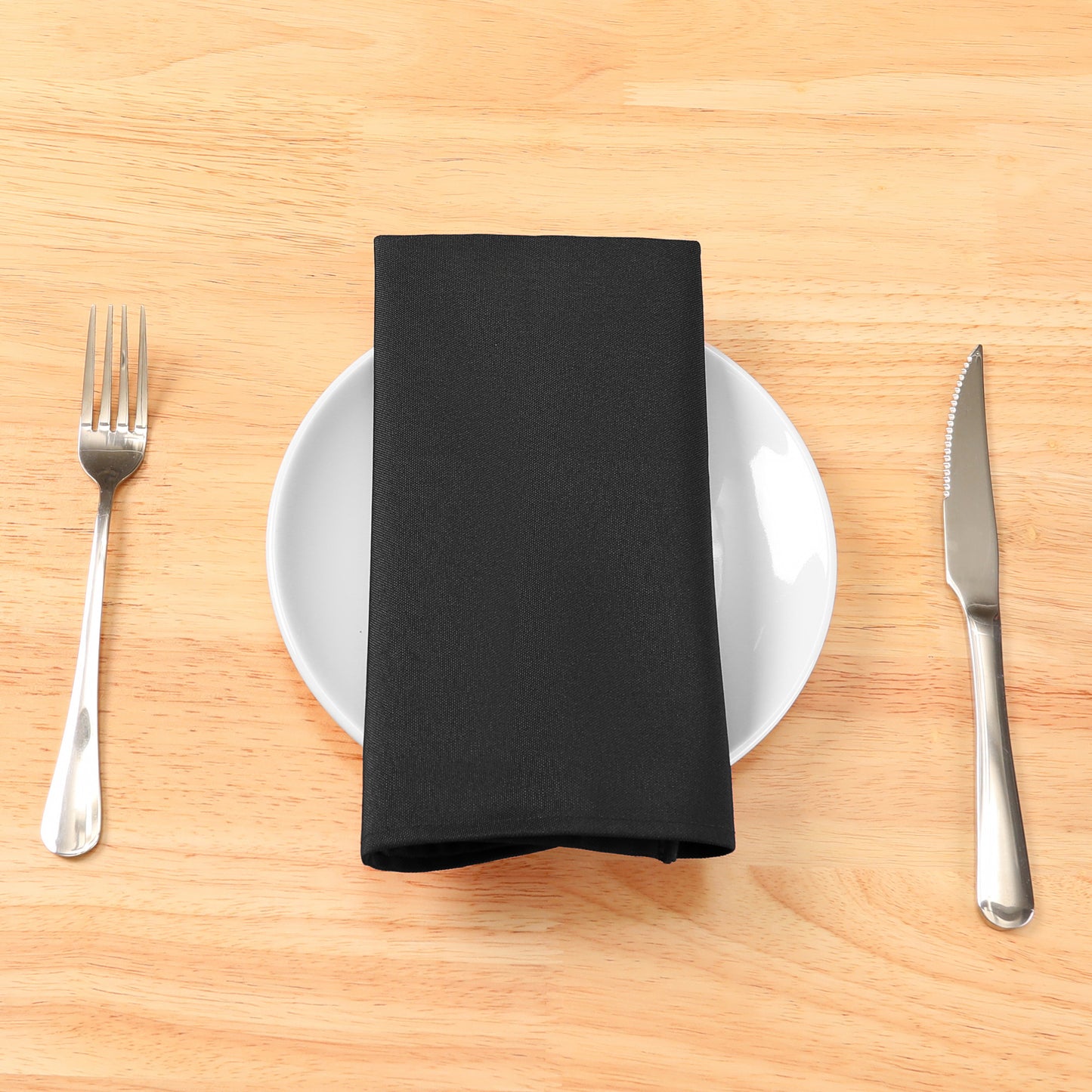 6 Pack Polyester Napkins, Good Choice of Napkins for Wedding Restaurant Cocktail Party 18*18in