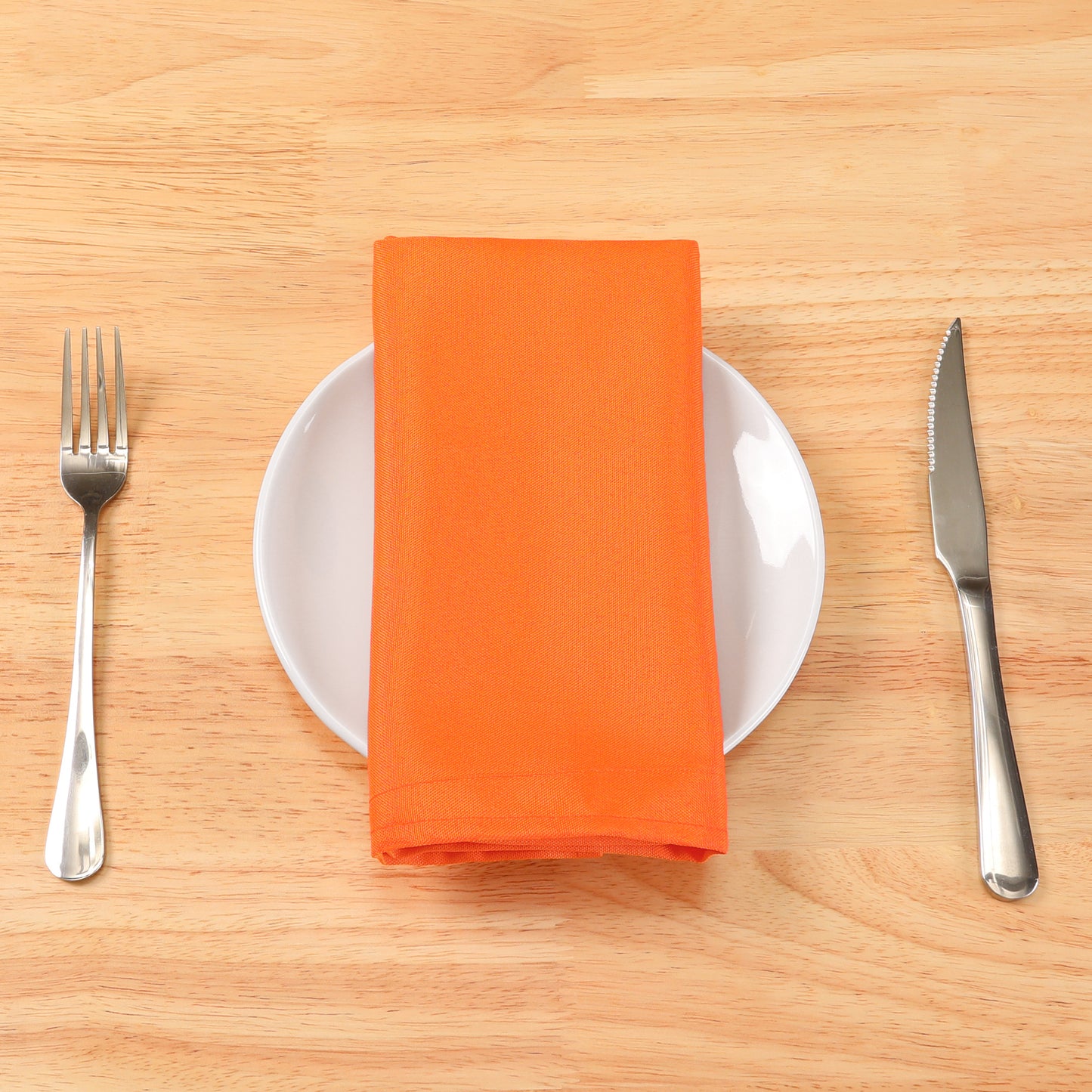 6 Pack Polyester Napkins, Good Choice of Napkins for Wedding Restaurant Cocktail Party 18*18in