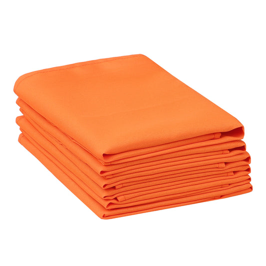 6 Pack Polyester Napkins, Good Choice of Napkins for Wedding Restaurant Cocktail Party 18*18in