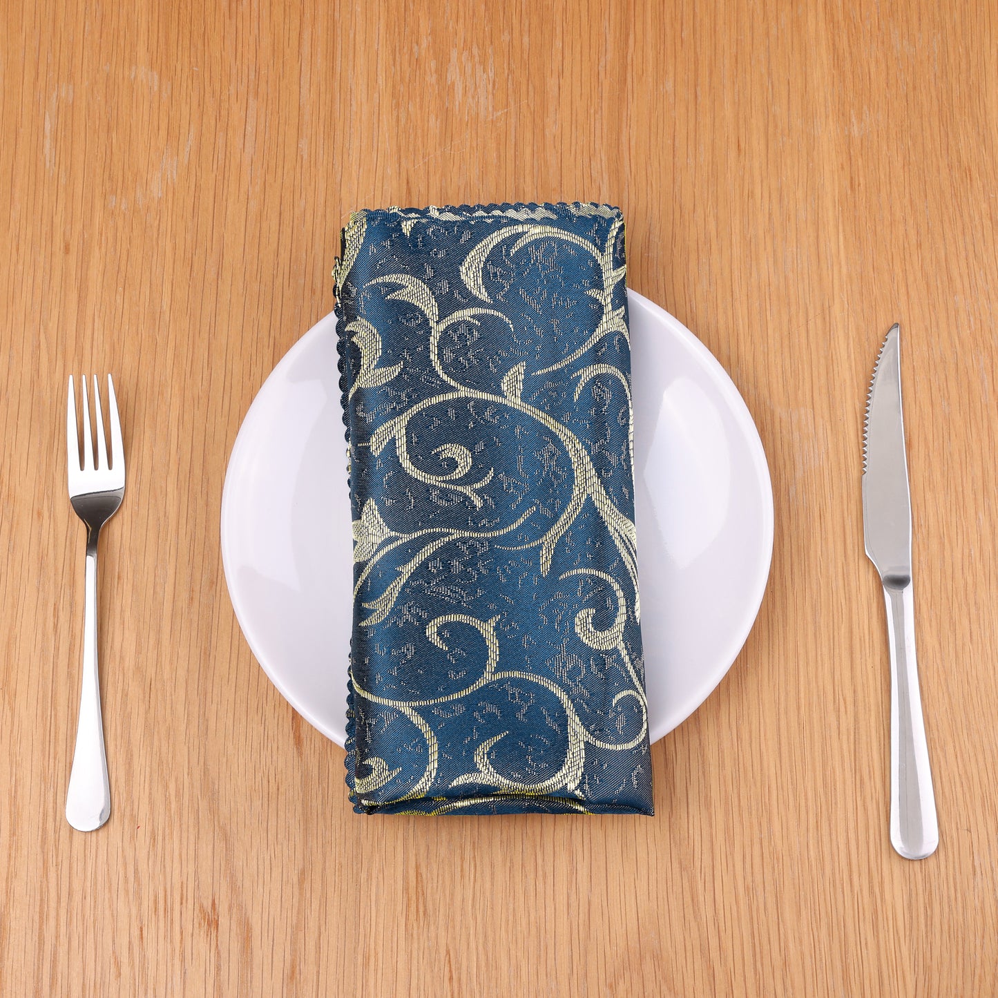 6 Pack Elegance Napkins, Floral Dinner Napkins for Party, Kitchen and Holiday 19*19in