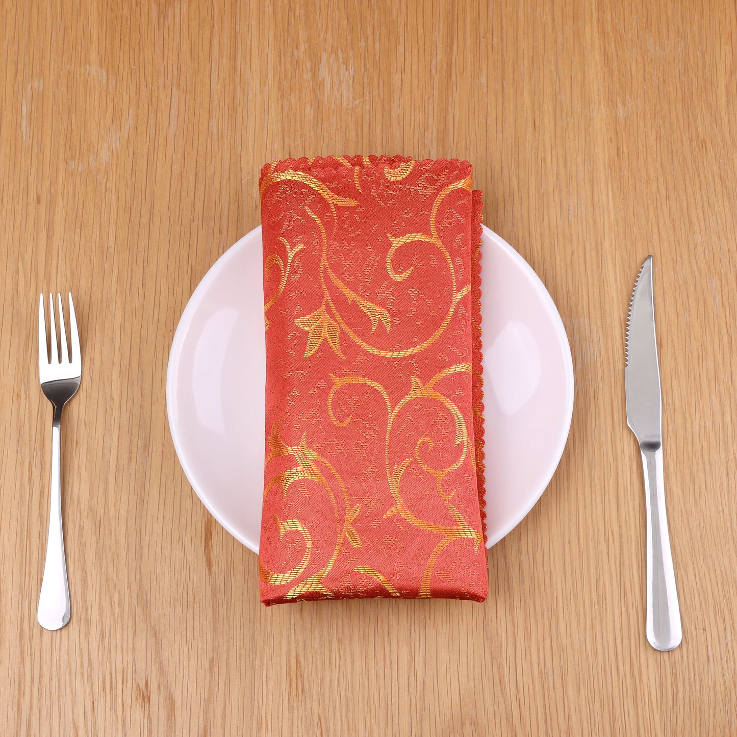 6 Pack Elegance Napkins, Floral Dinner Napkins for Party, Kitchen and Holiday 19*19in