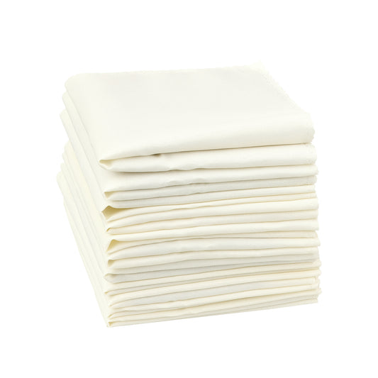 12 Pack Polyester Cloth Napkins, Great Napkins for Parties Weddings 12*12in