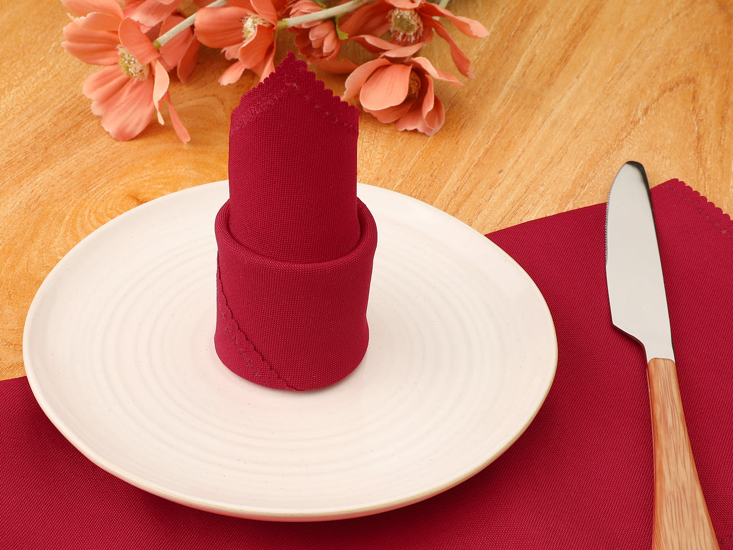 12 Pack Polyester Cloth Napkins, Great Napkins for Parties Weddings 12*12in
