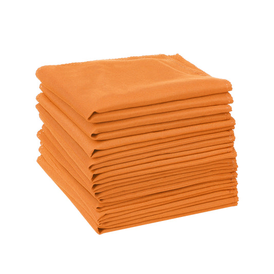 12 Pack Polyester Cloth Napkins, Great Napkins for Parties Weddings 12*12in