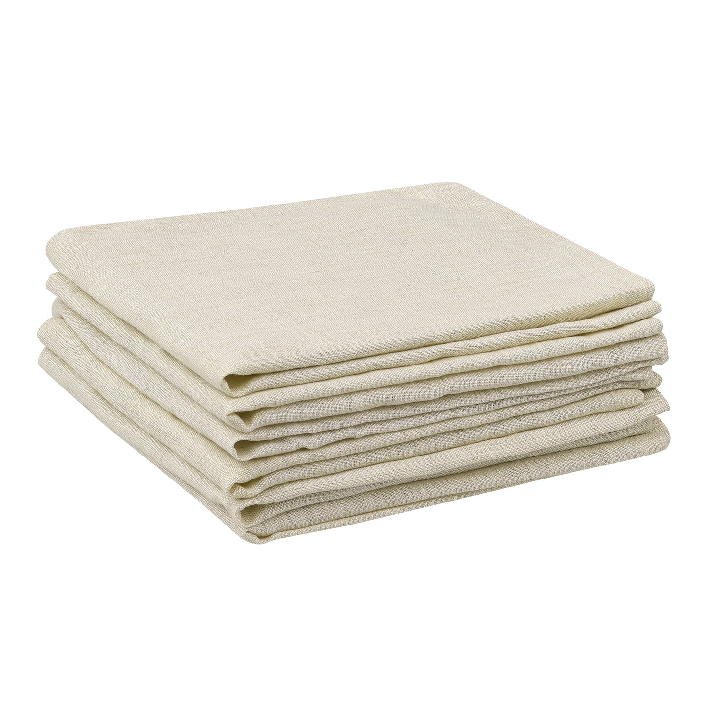6 Pack Soft Cotton Gauze Cloth Napkins, Bulk Linen Dinner Napkins 14*14in