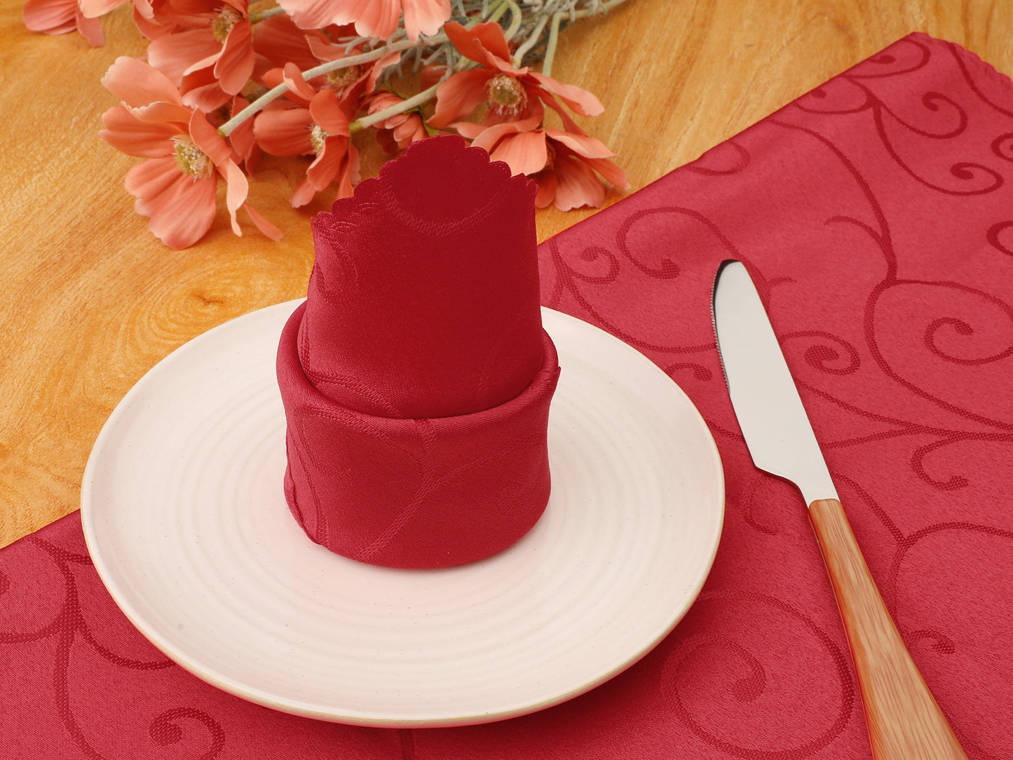 12 Pack Silky Cloth Napkins, Satin Napkins for Weddings Dinner Party Decoration 19*19in