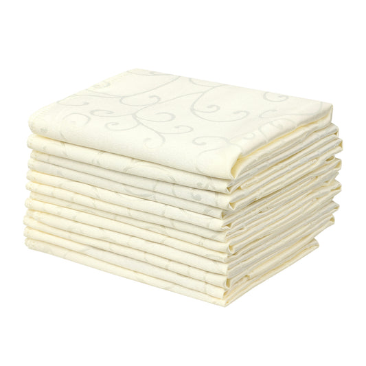 12 Pack Silky Cloth Napkins, Satin Napkins for Weddings Dinner Party Decoration 19*19in