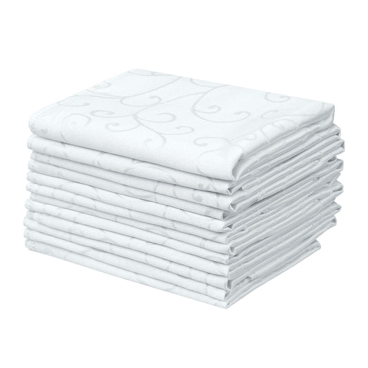 12 Pack Silky Cloth Napkins, Satin Napkins for Weddings Dinner Party Decoration 19*19in