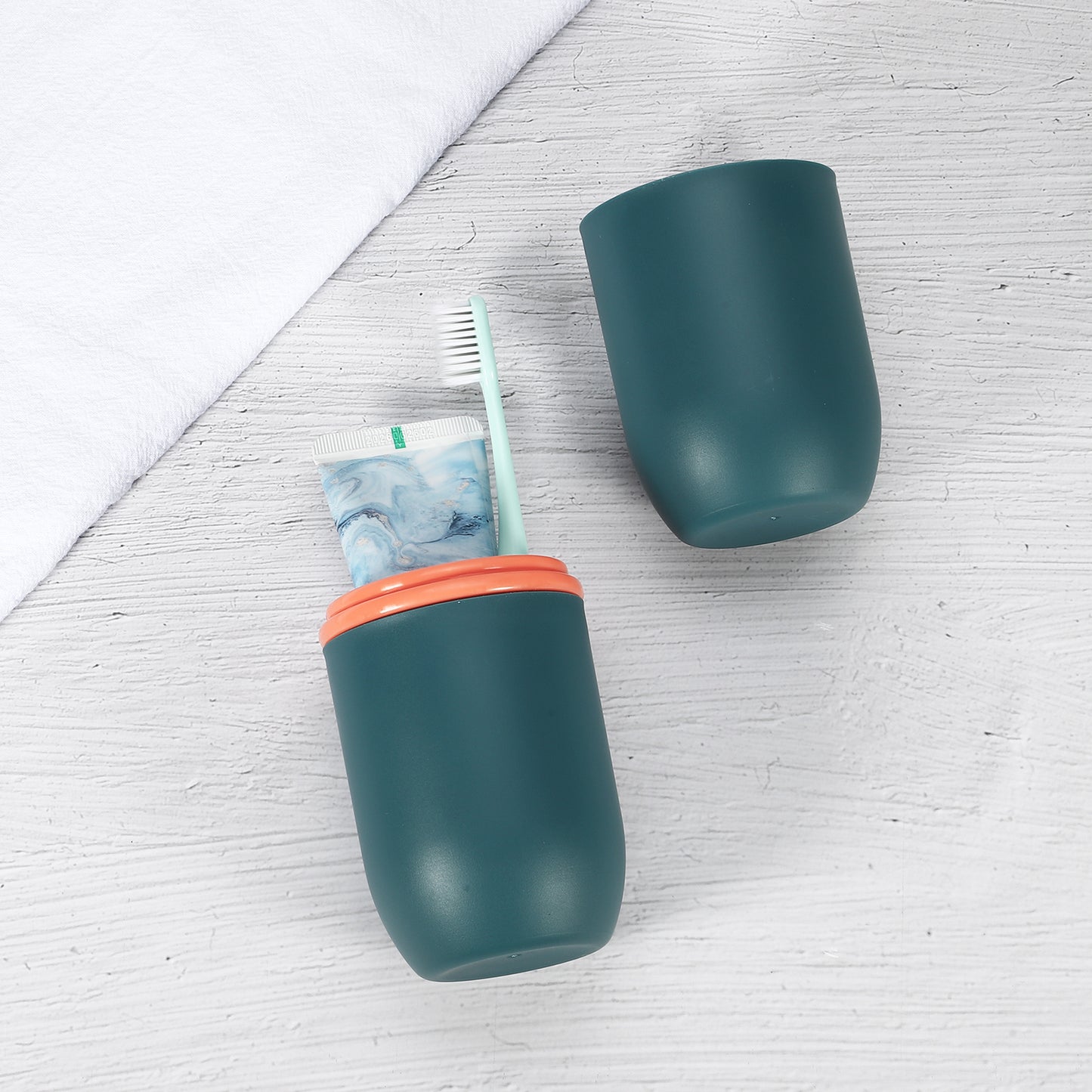 Lightweight Traveling Toothbrush Holders Case, 7.87"x2.87" Green