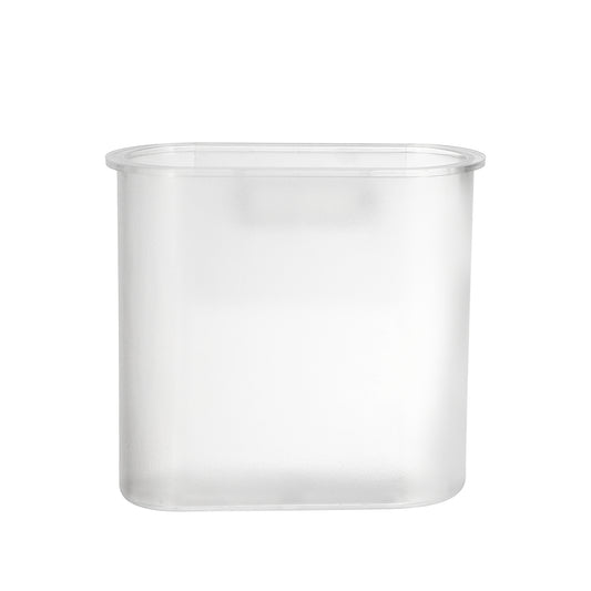 Self Adhesive Wall Mount Toothbrush Holder Stand for Bathroom, 4.65"x2.13"x4.25" Clear