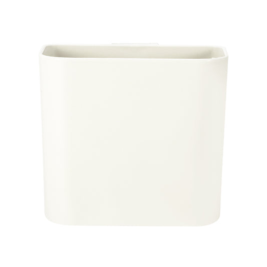 Self Adhesive Wall Mount Toothbrush Holder Stand for Bathroom, 4.65"x2.48"x4.25" White