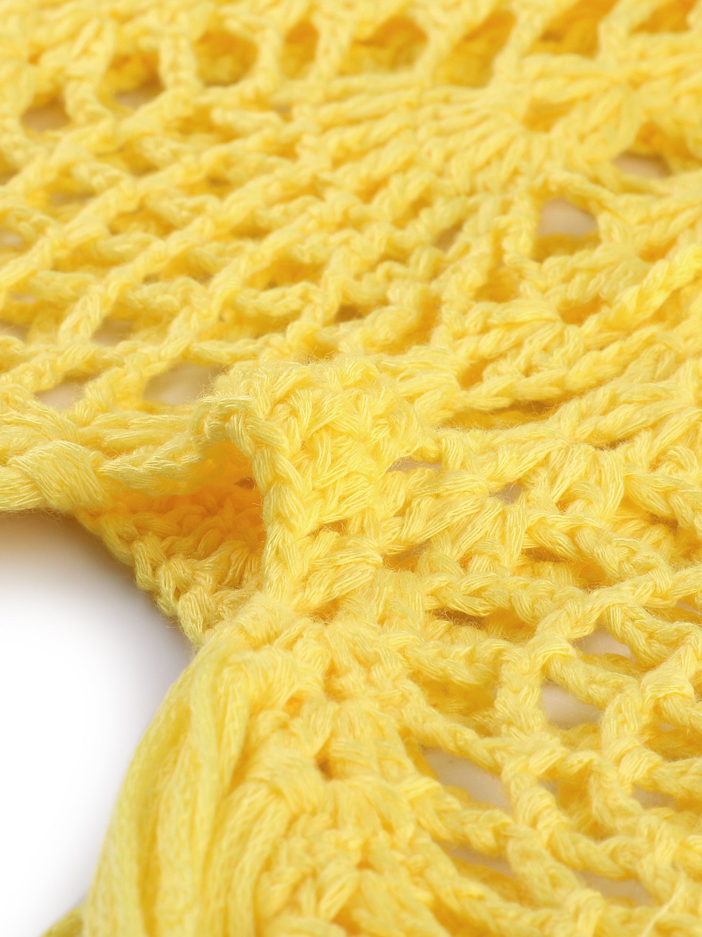 Traje de baño de playa sexy de crochet para mujer con borlas y falda de verano