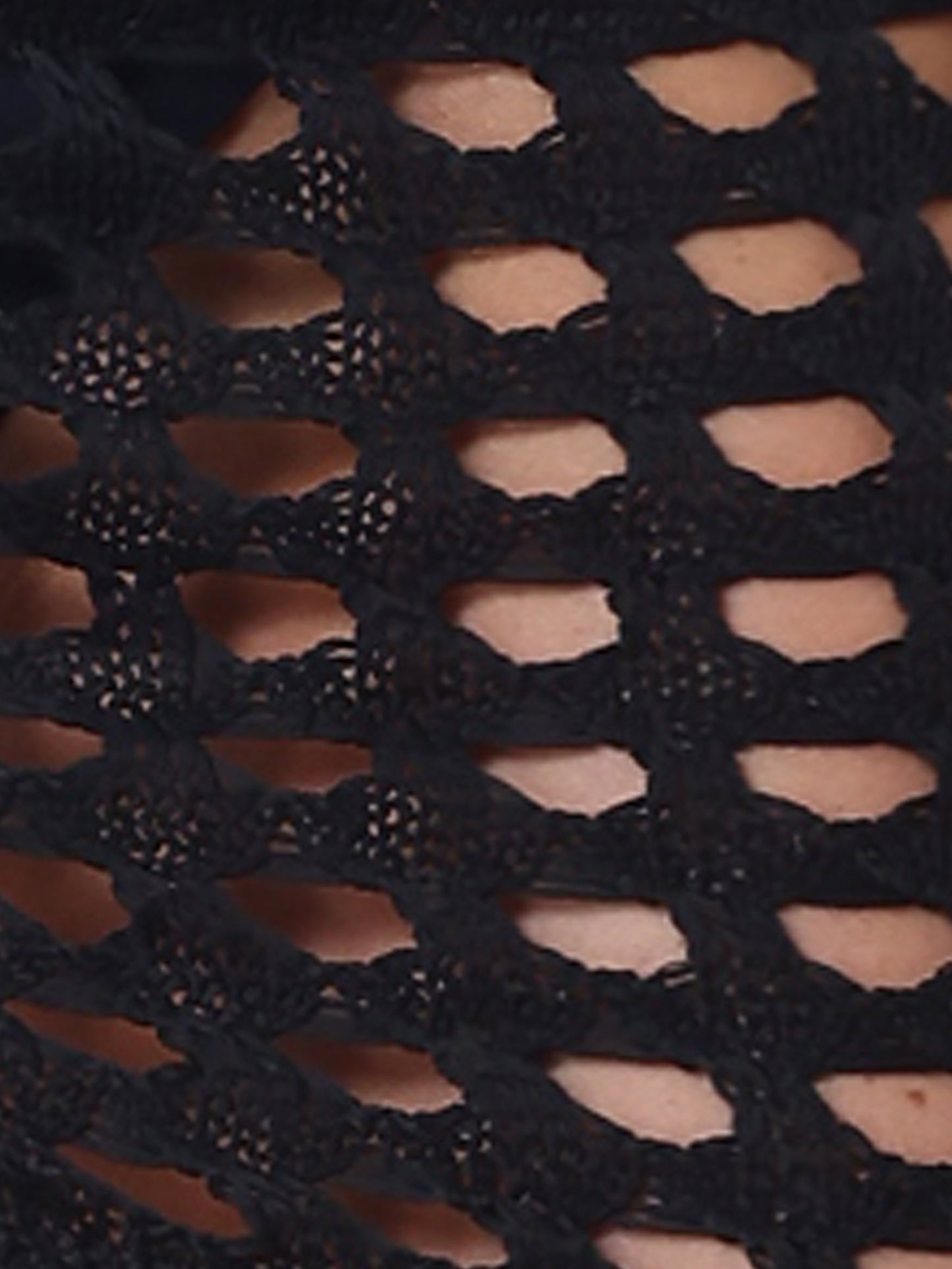 Women Crochet Skirt Tassel Mesh Cover Up Skirts Drawstring Beach Skirt