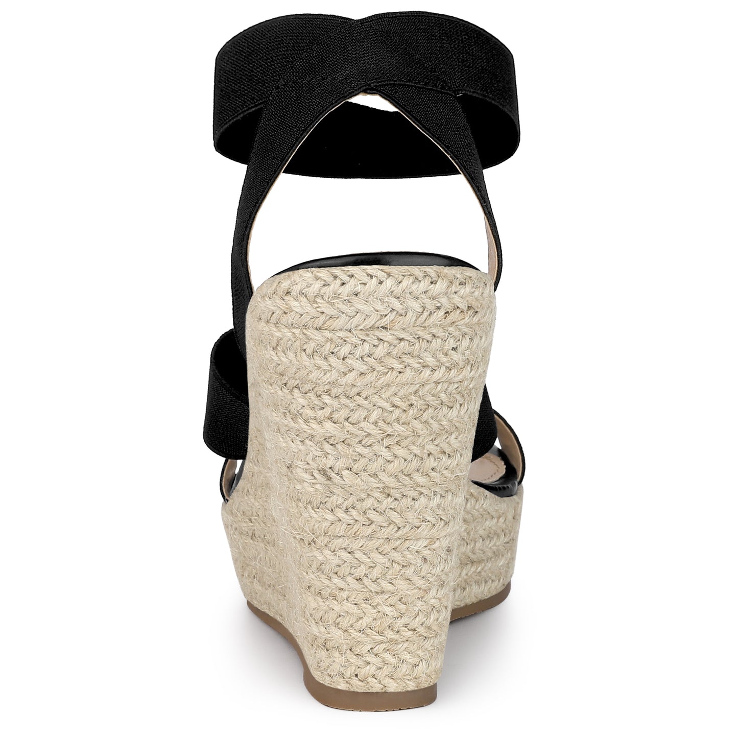 Women Platform Elastic Straps Espadrilles Wedge Sandals