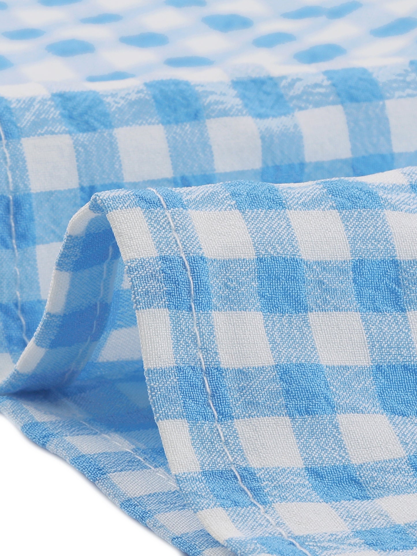 Women's Cap Sleeve Summer Square Neck Gingham Blouse Top