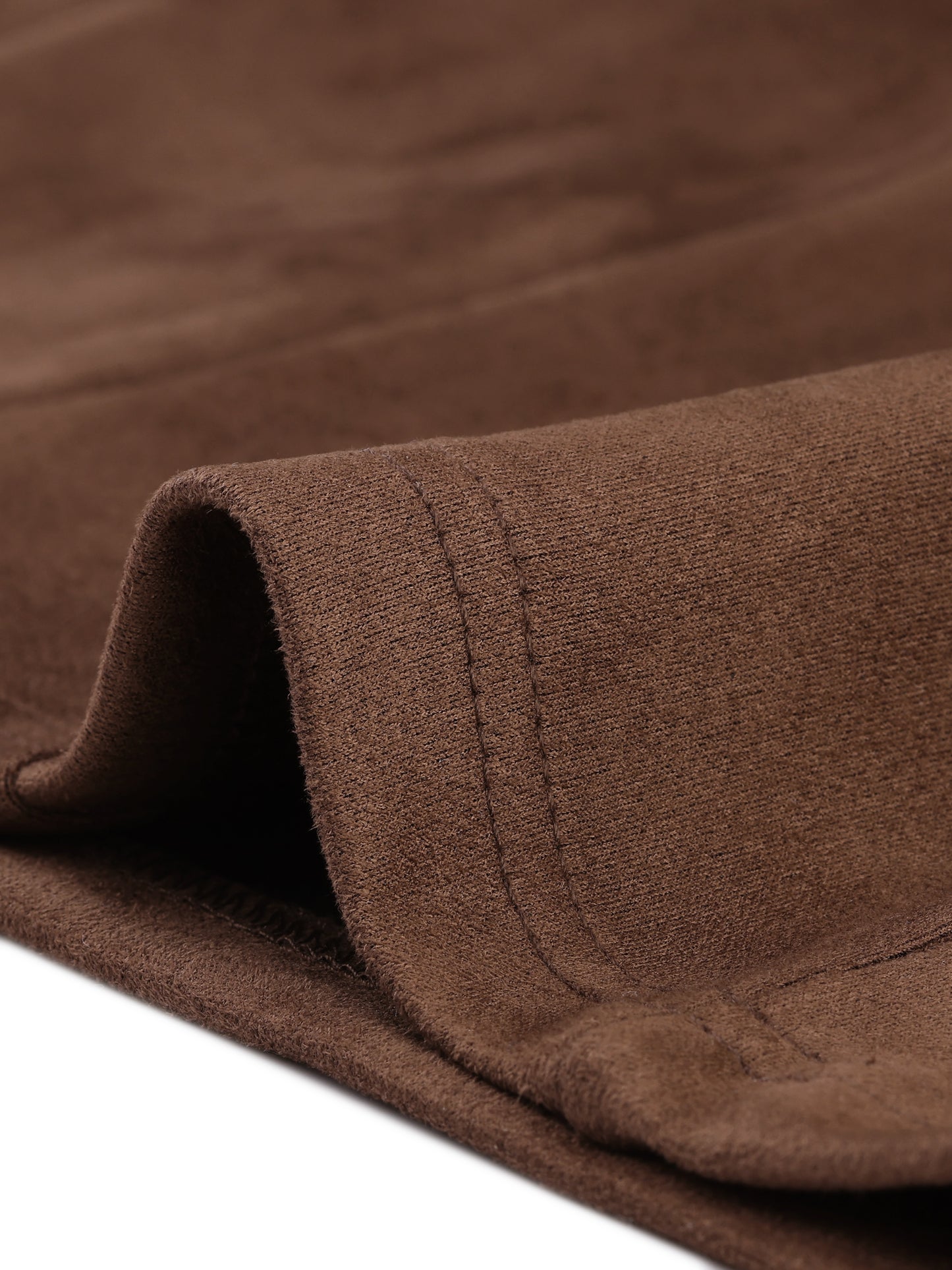 Women's Faux Suede Skirt High Waist Casual Belted Pencil Skirts