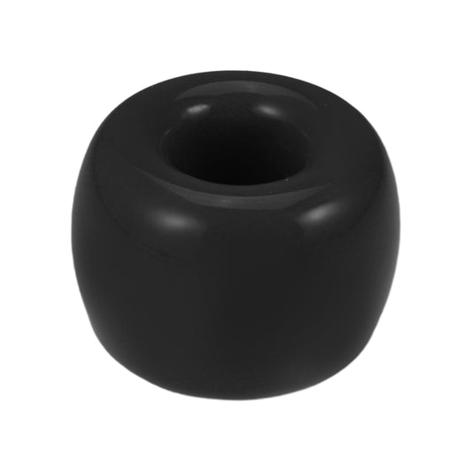 Round Mini Ceramic Toothbrush Holder for Bathroom, 1.65"x1.18" Black