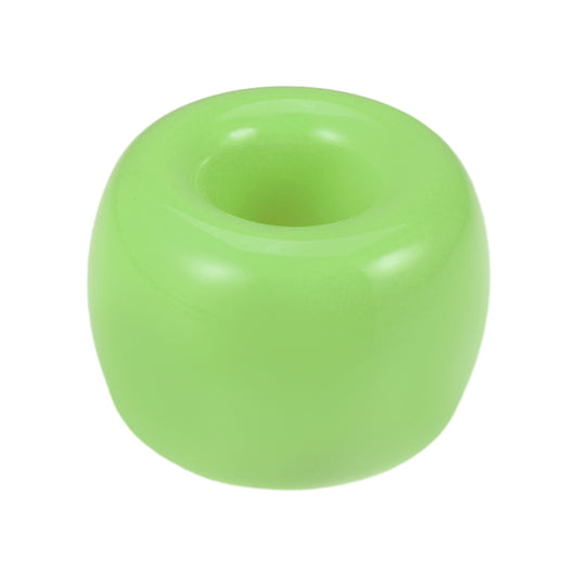 Mini portacepillos de cerámica redondo para baño, 4,25 x 3 cm, color verde claro