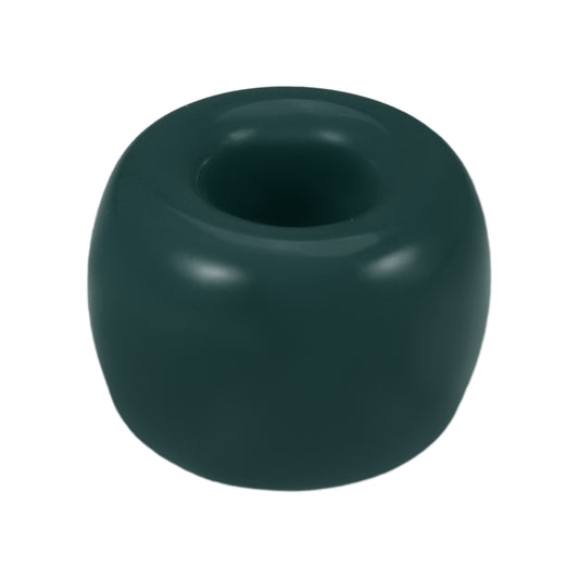 Mini portacepillos de cerámica redondo para baño, 4,25 x 3 cm, color verde oscuro