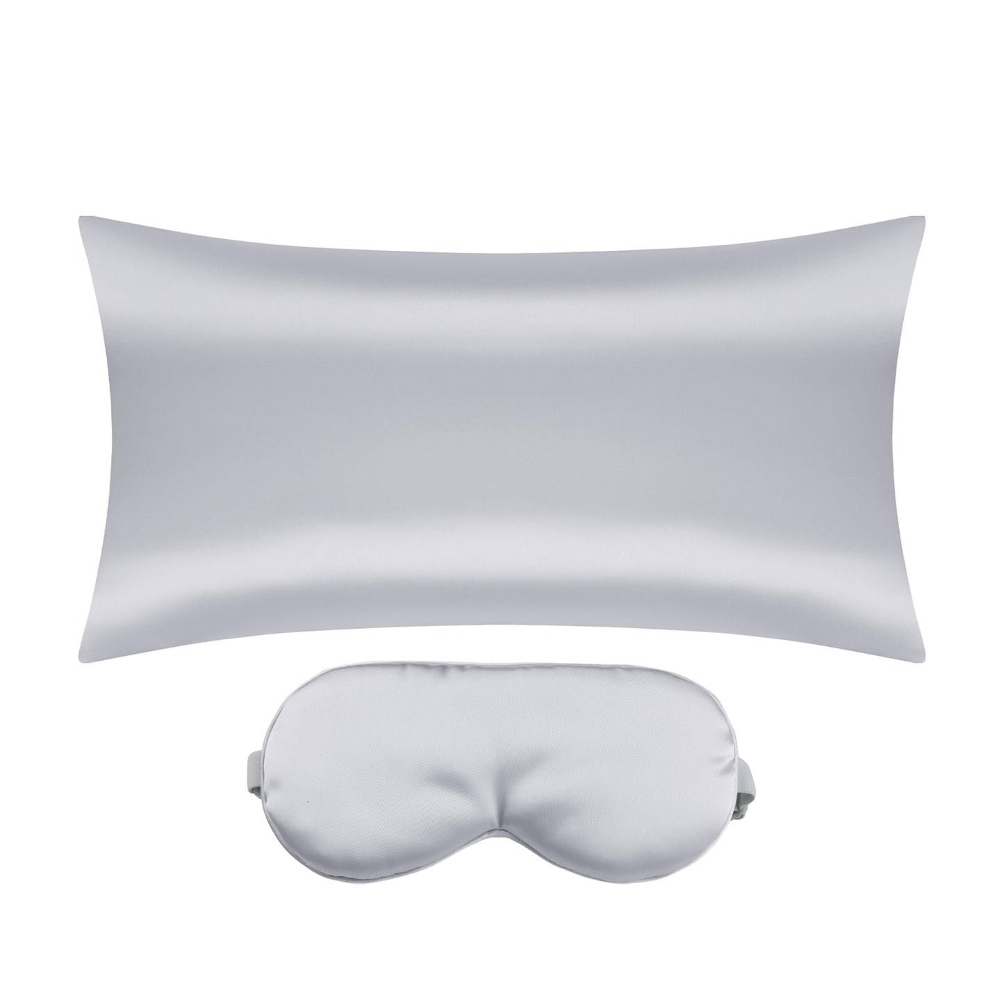 Satin Pillowcase with 1 Pcs for Hair and Skin with Hidden Zipper, Breathable Pillow Case Sleep Mask
